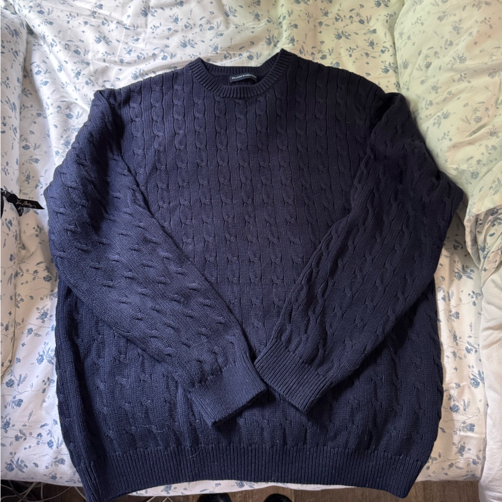 Navy cable knit Brandy Melville sweater
